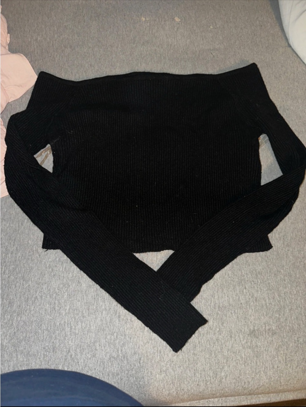 Fashion Nova black off the shoulder crop top plus size 2X